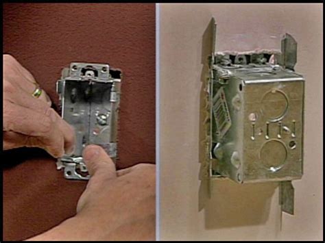 how to install electrical box before drywall|electrical box drywall no stud.